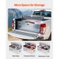 Κουτί εργαλείων κρεβατιού φορτηγού VEVOR Heavy Duty, Εργαλειοθήκη Diamond Plate με Πλαϊνή λαβή και κλειδαριά κλειδαριάς, Εργαλειοθήκη αποθήκευσης Θήκη για τρέιλερ, Pickup, RV, 49"x15"x15"(1244,6x381x381mm), Ασημί