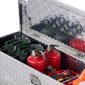 Κουτί εργαλείων κρεβατιού φορτηγού VEVOR Heavy Duty, Εργαλειοθήκη Diamond Plate με Πλαϊνή λαβή και κλειδαριά κλειδαριάς, Εργαλειοθήκη αποθήκευσης Θήκη για τρέιλερ, Pickup, RV, 49"x15"x15"(1244,6x381x381mm), Ασημί