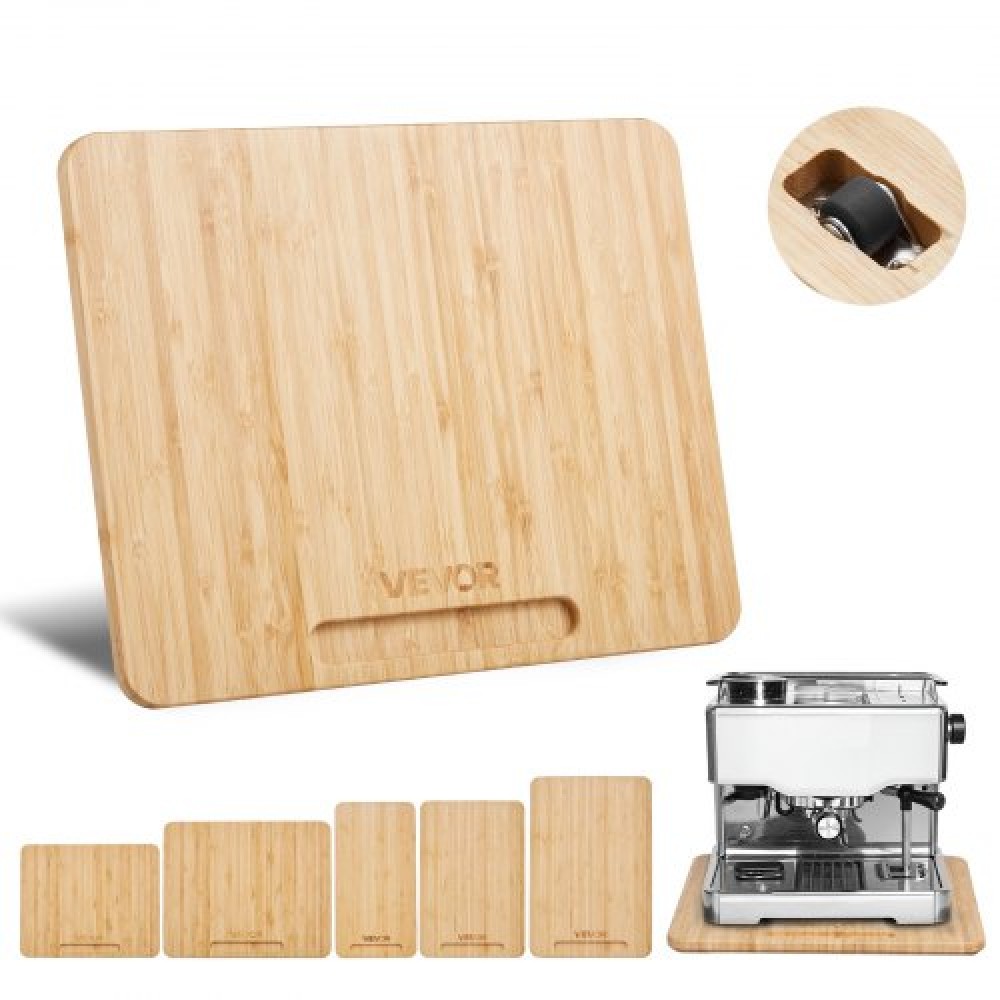 Slider συσκευής VEVOR, Μικρός 10,5 x 13 ιντσών, κυλιόμενος συρόμενος δίσκος με ελαστικούς τροχούς & κούφια λαβή, εύκολος καθαρισμός, κυλιόμενος δίσκος συσκευής για καφετιέρα, πάγκος κουζίνας, φυσικό ξύλο