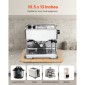 Slider συσκευής VEVOR, Μικρός 10,5 x 13 ιντσών, κυλιόμενος συρόμενος δίσκος με ελαστικούς τροχούς & κούφια λαβή, εύκολος καθαρισμός, κυλιόμενος δίσκος συσκευής για καφετιέρα, πάγκος κουζίνας, φυσικό ξύλο