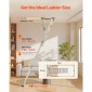 Σκάλα σοφίτας αλουμινίου VEVOR, ταιριάζει 299-314 cm/233,5-299 cm Ύψος οροφής, 1372 x 572 mm Άνοιγμα, χωρητικότητα 170 kg, Αναδιπλούμενες ελαφριές & φορητές σκάλες σοφίτας πολλαπλών χρήσεων για άνετη πρόσβαση