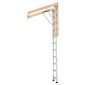 Σκάλα σοφίτας αλουμινίου VEVOR, ταιριάζει 299-314 cm/233,5-299 cm Ύψος οροφής, 1372 x 572 mm Άνοιγμα, χωρητικότητα 170 kg, Αναδιπλούμενες ελαφριές & φορητές σκάλες σοφίτας πολλαπλών χρήσεων για άνετη πρόσβαση