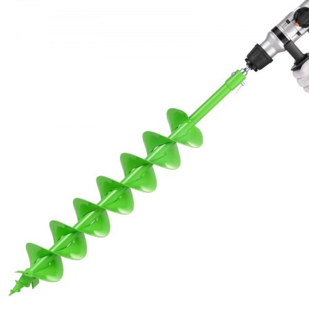 VEVOR Auger Drill Bit 4.72 x 31.1 in Earth Spiral Post Hole Digger Planter Tool