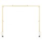 VEVOR Over The Table Rod Stand με σφιγκτήρες, 13"-42" ψηλό & 28"-98" μήκους ρυθμιζόμενο, μεταλλική βάση επιτραπέζιας καμάρας, επιτραπέζιο μπαλόνι καμάρας πλαίσιο για χριστουγεννιάτικα στολίδια πάρτι γενεθλίων γάμου, χρυσό