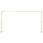 VEVOR Over The Table Rod Stand με σφιγκτήρες, 13"-42" ψηλό & 28"-98" μήκους ρυθμιζόμενο, μεταλλική βάση επιτραπέζιας καμάρας, επιτραπέζιο μπαλόνι καμάρας πλαίσιο για χριστουγεννιάτικα στολίδια πάρτι γενεθλίων γάμου, χρυσό