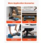 VEVOR Aerobic Step Platform, Aerobic Stepper προπόνησης 28 ιντσών, ρυθμιζόμενο ύψος γυμναστικής Step Deck Trainer με 4 ανυψωτικά, Αντιολισθητικός πάγκος επιφάνειας για Home Gym Cardio Strength, Μπλε