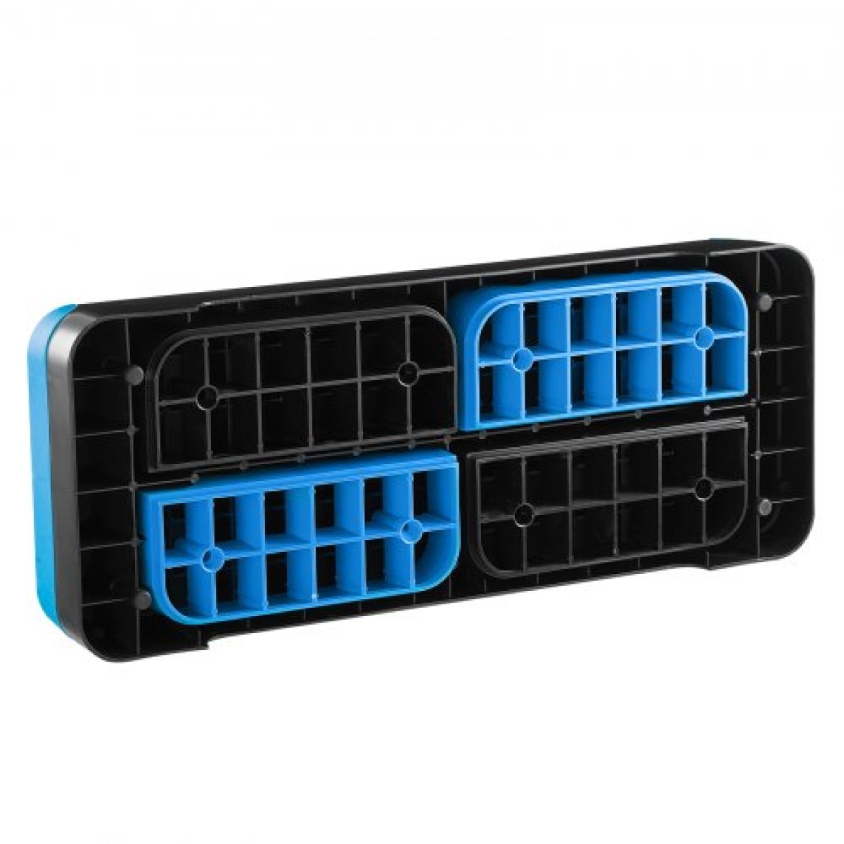 VEVOR Aerobic Step Platform, Aerobic Stepper προπόνησης 28 ιντσών, ρυθμιζόμενο ύψος γυμναστικής Step Deck Trainer με 4 ανυψωτικά, Αντιολισθητικός πάγκος επιφάνειας για Home Gym Cardio Strength, Μπλε