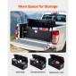 Κιβώτιο εργαλείων κρεβατιού φορτηγού VEVOR Heavy Duty, Εργαλειοθήκη Diamond Plate με Πλαϊνή λαβή και κλειδαριά, Αποθήκευση εργαλειοθήκης για τρέιλερ, Pickup, RV, 49"x15"x15"(1244,6x381x381mm), Μαύρο