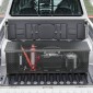 Κιβώτιο εργαλείων κρεβατιού φορτηγού VEVOR Heavy Duty, Εργαλειοθήκη Diamond Plate με Πλαϊνή λαβή και κλειδαριά, Αποθήκευση εργαλειοθήκης για τρέιλερ, Pickup, RV, 49"x15"x15"(1244,6x381x381mm), Μαύρο