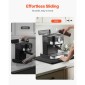 Slider συσκευής VEVOR, μεσαίο 13 x 16 ιντσών, κυλιόμενος συρόμενος δίσκος με αθόρυβους ελαστικούς τροχούς & κοίλη λαβή, εύκολος καθαρισμός, κυλιόμενος δίσκος συσκευής για καφετιέρα, πάγκος κουζίνας, μαύρος