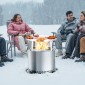 VEVOR Fire Pit Heat Delector for Solo Solo Yukon, 508 mm Bonfire Round for Wood Burning Fire Pit, 304 Ανοξείδωτος διαχύτης θερμότητας, Αποσπώμενο κάλυμμα καυστήρα Αξεσουάρ κάμπινγκ