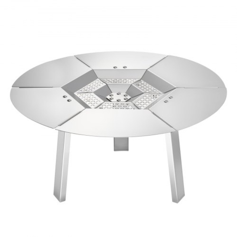 VEVOR Fire Pit Heat Delector for Solo Solo Yukon, 508 mm Bonfire Round for Wood Burning Fire Pit, 304 Ανοξείδωτος διαχύτης θερμότητας, Αποσπώμενο κάλυμμα καυστήρα Αξεσουάρ κάμπινγκ