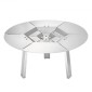VEVOR Fire Pit Heat Delector for Solo Solo Yukon, 508 mm Bonfire Round for Wood Burning Fire Pit, 304 Ανοξείδωτος διαχύτης θερμότητας, Αποσπώμενο κάλυμμα καυστήρα Αξεσουάρ κάμπινγκ
