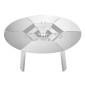 VEVOR Fire Pit Heat Delector for Solo Solo Yukon, 508 mm Bonfire Round for Wood Burning Fire Pit, 304 Ανοξείδωτος διαχύτης θερμότητας, Αποσπώμενο κάλυμμα καυστήρα Αξεσουάρ κάμπινγκ