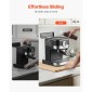 Slider συσκευής VEVOR, μεσαίο 13 x 16 ιντσών, κυλιόμενος συρόμενος δίσκος με ελαστικούς τροχούς & κοίλη λαβή, εύκολος καθαρισμός, κυλιόμενος δίσκος συσκευής για καφετιέρα, πάγκος κουζίνας, φυσικό ξύλο