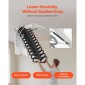 VEVOR Attic Ladder, χωρητικότητα 660LBS/299,4KG, Ταιριάζει σε ύψος οροφής 10,5 έως 11 πόδια και μέγεθος ανοίγματος 39,4 x 27,5 ίντσες, αναδιπλούμενη αναδιπλούμενη σκάλα οροφής από κράμα χάλυβα με ράβδο έλξης για οροφή σοφίτας