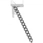 VEVOR Attic Ladder, χωρητικότητα 660LBS/299,4KG, Ταιριάζει σε ύψος οροφής 10,5 έως 11 πόδια και μέγεθος ανοίγματος 39,4 x 27,5 ίντσες, αναδιπλούμενη αναδιπλούμενη σκάλα οροφής από κράμα χάλυβα με ράβδο έλξης για οροφή σοφίτας