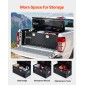 Κουτί εργαλείων κρεβατιού φορτηγού VEVOR Heavy Duty, Εργαλειοθήκη με ρίγες επιμεταλλωμένη με πλαϊνή λαβή και κλειδαριές κλειδιά, θήκη εργαλειοθήκης αποθήκευσης για ρυμουλκούμενο, παραλαβή, 48"x19,5"x17,5"(1219,2x495,3x4, μαύρο)