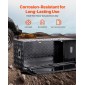 Κουτί εργαλείων κρεβατιού φορτηγού VEVOR Heavy Duty, Εργαλειοθήκη με ρίγες επιμεταλλωμένη με πλαϊνή λαβή και κλειδαριές κλειδιά, θήκη εργαλειοθήκης αποθήκευσης για ρυμουλκούμενο, παραλαβή, 48"x19,5"x17,5"(1219,2x495,3x4, μαύρο)