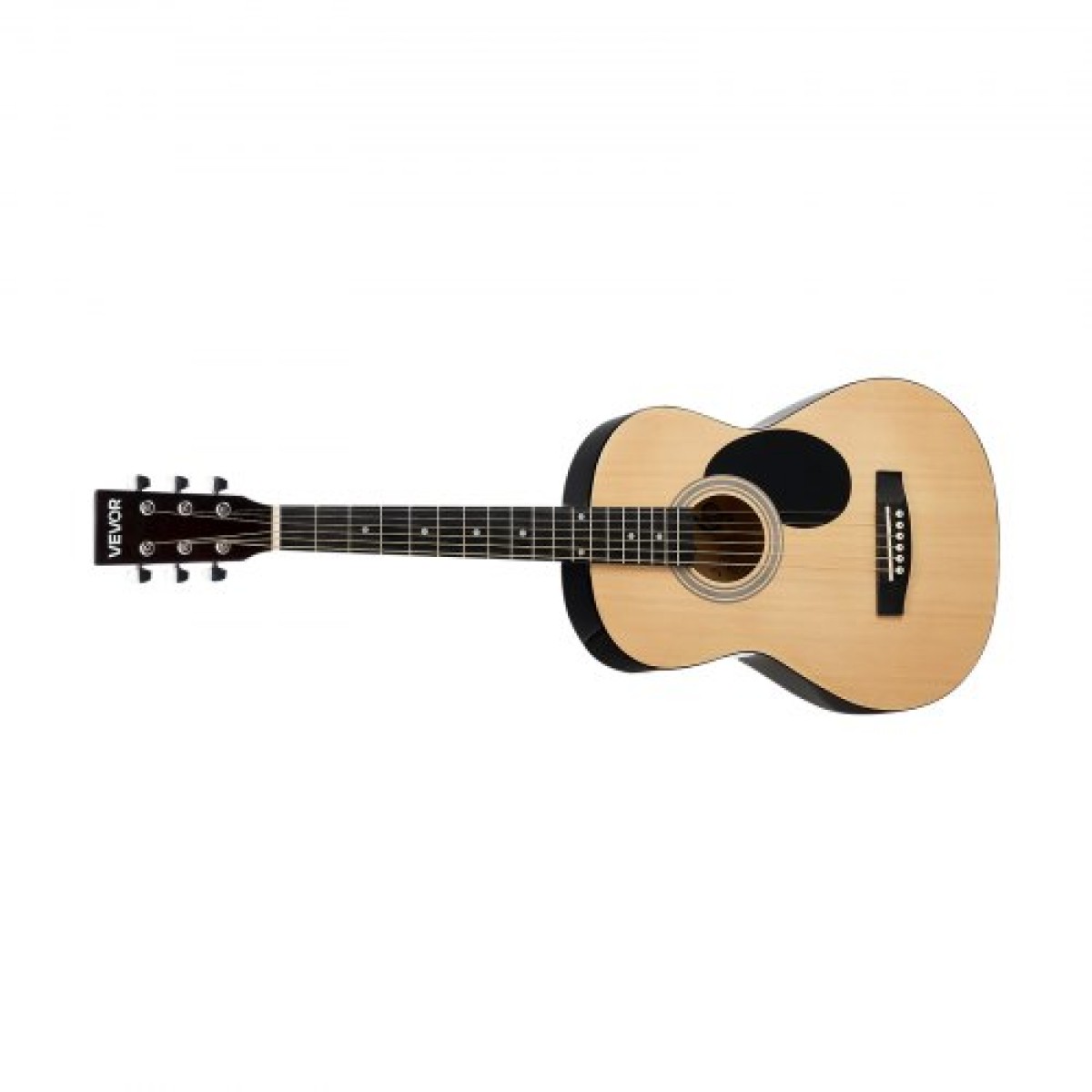VEVOR 39 ιντσών / 990,6 χλστ. Dreadnought Ακουστική κιθάρα Φυσικό Πακέτο αρχαρίων Gig Bag για ενήλικες