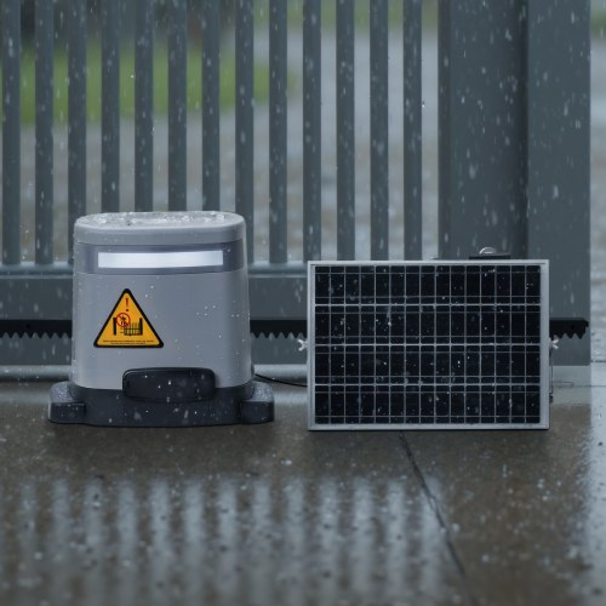 VEVOR Solar Sliding Gate Opener, 280W Electric Gate Opener για πόρτες έως 20m 816kg, Κινητήρας γρανάζι με κυλιόμενο φράχτη πόρτας με αισθητήρα υπέρυθρων & 2 τηλεχειριστήρια, σύστημα ανοίγματος θυρών Driveway