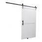 VEVOR Συρόμενη Πόρτα Αχυρώνα, 1219 x 2134 mm, Πάνελ MDF υψηλής αντοχής, Πόρτα αχυρώνα με κιτ υλικού, Αδιάβροχη επιφάνεια PVC, Εύκολη εγκατάσταση, Πλαίσιο H, Ομαλά και αθόρυβα συρόμενα για σαλόνι, μπάνιο