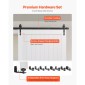 VEVOR Συρόμενη Πόρτα Αχυρώνα, 1219 x 2134 mm, Πάνελ MDF υψηλής αντοχής, Πόρτα αχυρώνα με κιτ υλικού, Αδιάβροχη επιφάνεια PVC, Εύκολη εγκατάσταση, Πλαίσιο H, Ομαλά και αθόρυβα συρόμενα για σαλόνι, μπάνιο