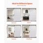 VEVOR Συρόμενη Πόρτα Αχυρώνα, 1219 x 2134 mm, Πάνελ MDF υψηλής αντοχής, Πόρτα αχυρώνα με κιτ υλικού, Αδιάβροχη επιφάνεια PVC, Εύκολη εγκατάσταση, Πλαίσιο H, Ομαλά και αθόρυβα συρόμενα για σαλόνι, μπάνιο