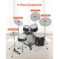 VEVOR Low Volume Cymbal Pack 4 τεμάχια 350/400/455/505 mm (14/16/18/20 ίντσες) Κύμβαλα από κράμα για τύμπανο