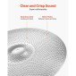 VEVOR Low Volume Cymbal Pack 4 τεμάχια 350/400/455/505 mm (14/16/18/20 ίντσες) Κύμβαλα από κράμα για τύμπανο