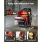 Σακίδιο πλάτης VEVOR Rolling Tool, χωρητικότητα φόρτωσης 110 lbs, τσάντα εργαλείων κυλίνδρου βαρέως τύπου 45 τσέπες σε ρόδες, ρυθμιζόμενη τηλεσκοπική λαβή & σταθερή βάση, οργάνωση εργαλειοθήκης για κατασκευές, μηχανικός