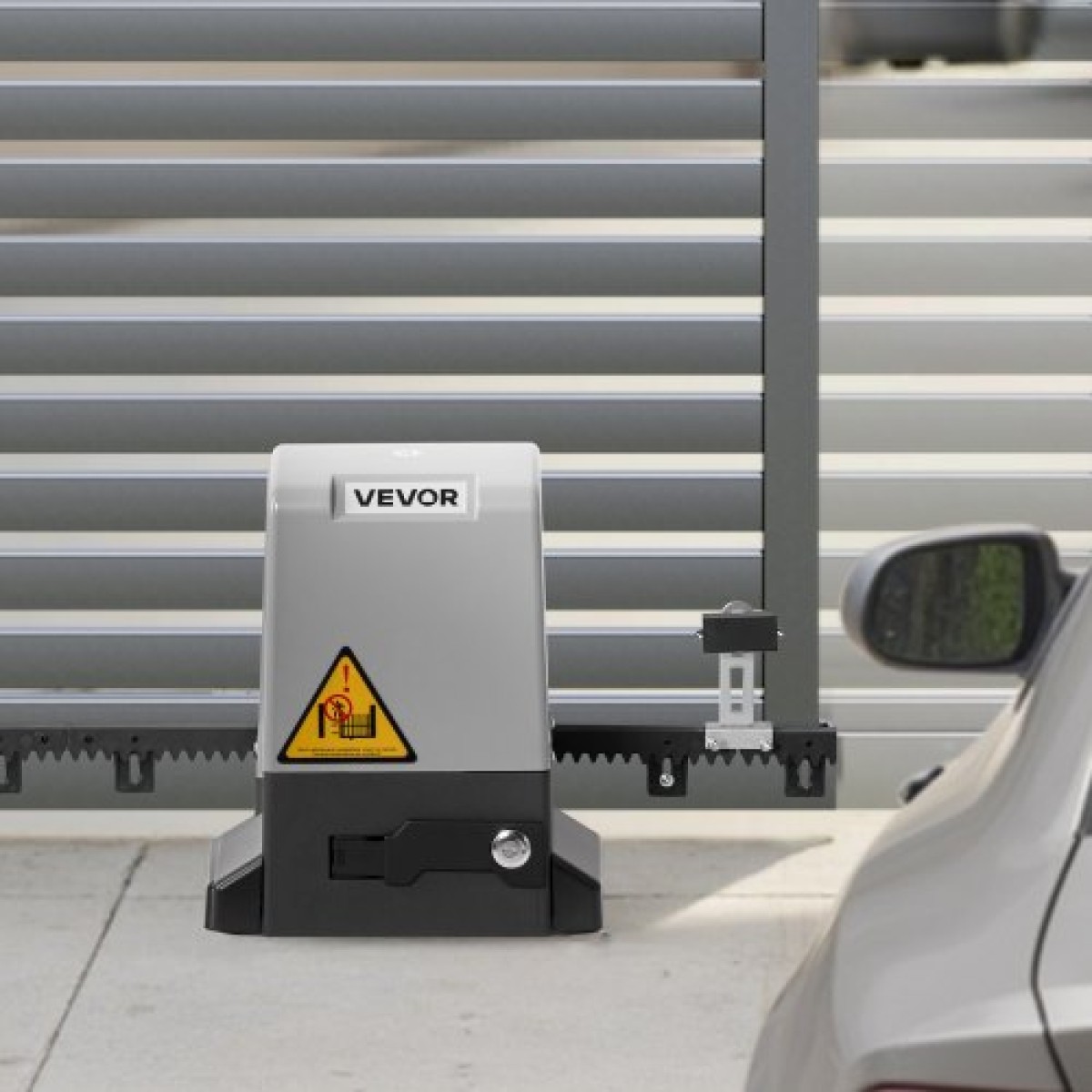 VEVOR Automatic Gate Opener, 400W Electric Sliding Gate Opener για πόρτες έως 25m 1000kg, Nylon Gear Rack Rolling Door Door Motor with Infrared Sensor & 2 Remote Controls, Driveway Gates Open System