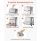 VEVOR Pizza Dough Sheeter, Ημιαυτόματη πρέσα πίτσας από ανοξείδωτο χάλυβα 3-16 ιντσών, Εμπορική ηλεκτρική μηχανή παρασκευής ζυμαρικών 390 W, 260 τμχ ανά ώρα, ρυθμιζόμενο πάχος, με καπάκι πρέσας ζύμης