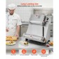 VEVOR Pizza Dough Sheeter, Ημιαυτόματη πρέσα πίτσας από ανοξείδωτο χάλυβα 3-16 ιντσών, Εμπορική ηλεκτρική μηχανή παρασκευής ζυμαρικών 390 W, 260 τμχ ανά ώρα, ρυθμιζόμενο πάχος, με καπάκι πρέσας ζύμης