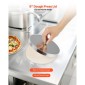 VEVOR Pizza Dough Sheeter, Ημιαυτόματη πρέσα πίτσας από ανοξείδωτο χάλυβα 3-16 ιντσών, Εμπορική ηλεκτρική μηχανή παρασκευής ζυμαρικών 390 W, 260 τμχ ανά ώρα, ρυθμιζόμενο πάχος, με καπάκι πρέσας ζύμης