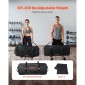 VEVOR Workout Sandbag, Heavy Duty Workout Power Bags with Handles, 56-90 kg Ρυθμιζόμενη τσάντα Slam for Fitness Strength Weight Training Cross-Training, Γυμναστική στο σπίτι, Μαύρη (χωρίς γεμάτη)