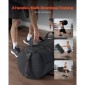 VEVOR Workout Sandbag, Heavy Duty Workout Power Bags with Handles, 56-90 kg Ρυθμιζόμενη τσάντα Slam for Fitness Strength Weight Training Cross-Training, Γυμναστική στο σπίτι, Μαύρη (χωρίς γεμάτη)