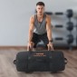 VEVOR Workout Sandbag, Heavy Duty Workout Power Bags with Handles, 56-90 kg Ρυθμιζόμενη τσάντα Slam for Fitness Strength Weight Training Cross-Training, Γυμναστική στο σπίτι, Μαύρη (χωρίς γεμάτη)