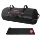 VEVOR Workout Sandbag, Heavy Duty Workout Power Bags with Handles, 56-90 kg Ρυθμιζόμενη τσάντα Slam for Fitness Strength Weight Training Cross-Training, Γυμναστική στο σπίτι, Μαύρη (χωρίς γεμάτη)