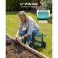 VEVOR Rolling Garden Cart με κάθισμα, Metal Rolling Garden Seat Work με ρόδες, Υποστηρίζει έως και 181 kg, Heavy Duty Cart Gardening Scooter, Υπαίθριο βαγόνι & σκαμπό σε ρόδες για γκαζόν, βεράντα, πίσω αυλή