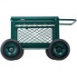 VEVOR Rolling Garden Cart με κάθισμα, Metal Rolling Garden Seat Work με ρόδες, Υποστηρίζει έως και 181 kg, Heavy Duty Cart Gardening Scooter, Υπαίθριο βαγόνι & σκαμπό σε ρόδες για γκαζόν, βεράντα, πίσω αυλή