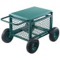 VEVOR Rolling Garden Cart με κάθισμα, Metal Rolling Garden Seat Work με ρόδες, Υποστηρίζει έως και 181 kg, Heavy Duty Cart Gardening Scooter, Υπαίθριο βαγόνι & σκαμπό σε ρόδες για γκαζόν, βεράντα, πίσω αυλή
