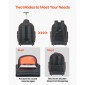 Σακίδιο πλάτης VEVOR Rolling Tool, χωρητικότητα φόρτωσης 110 lbs, 72 τσέπες βαρέως τύπου τσάντα εργαλείων κυλίνδρου σε ρόδες, ρυθμιζόμενη τηλεσκοπική λαβή & σταθερή βάση, οργάνωση εργαλειοθήκης για κατασκευές, μηχανικός