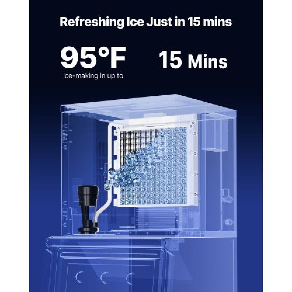 VEVOR Commercial Ice Maker Machine - Head 550 lbs/Day Self-Cleaning Ice Machine