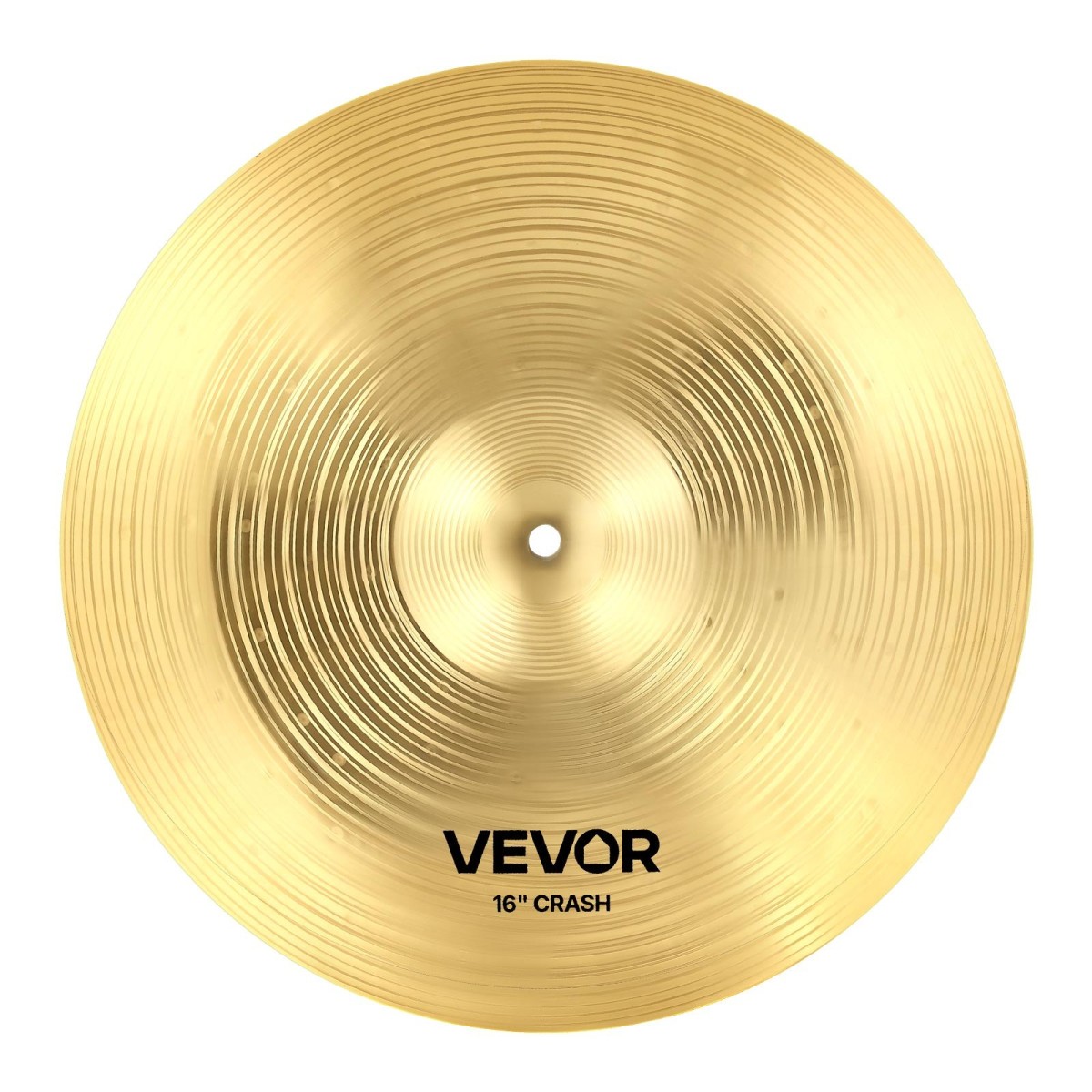 VEVOR Cymbal Pack 6 Pieces Cymbal Set 254/355/400/455/505 mm (10 14 16 18 20 Inches) Cymbal for Drum