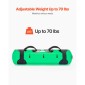 VEVOR Water Weights Aqua Bag, Large Aqua Bags for Workout, 31,75 kg Ρυθμιζόμενος φορητός εξοπλισμός ευστάθειας Fitness & Full Body Exercise, for Strength Core and Balance Training, Home Gym Exercise