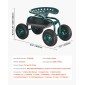 VEVOR Rolling Garden Cart με περιστρεφόμενο κάθισμα, βαρέως τύπου κάθισμα κήπου με καλάθι αποθήκευσης & δίσκο εργαλείων, χωρητικότητα 300 lbs, σκαμπό κηπουρικής εξωτερικού χώρου για φύτευση γκαζόν Βοτάνισμα