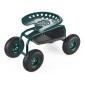 VEVOR Rolling Garden Cart με περιστρεφόμενο κάθισμα, βαρέως τύπου κάθισμα κήπου με καλάθι αποθήκευσης & δίσκο εργαλείων, χωρητικότητα 300 lbs, σκαμπό κηπουρικής εξωτερικού χώρου για φύτευση γκαζόν Βοτάνισμα