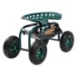 VEVOR Rolling Garden Cart με περιστρεφόμενο κάθισμα, βαρέως τύπου κάθισμα κήπου με καλάθι αποθήκευσης & δίσκο εργαλείων, χωρητικότητα 300 lbs, σκαμπό κηπουρικής εξωτερικού χώρου για φύτευση γκαζόν Βοτάνισμα