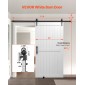 VEVOR Συρόμενη Πόρτα Αχυρώνας, 1067 x 2134 mm, Πάνελ MDF υψηλής αντοχής, Πόρτα αχυρώνα με κιτ υλικού, Αδιάβροχη επιφάνεια PVC, Εύκολη εγκατάσταση, Πλαίσιο H, Ομαλά και αθόρυβα συρόμενα για σαλόνι, μπάνιο